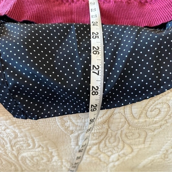 Pink sweater with built in button down shirt - super cute for work! Size L - Picture 7 of 9